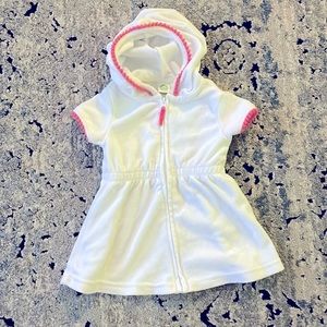 Little Me swim cover up. Size 12 months.